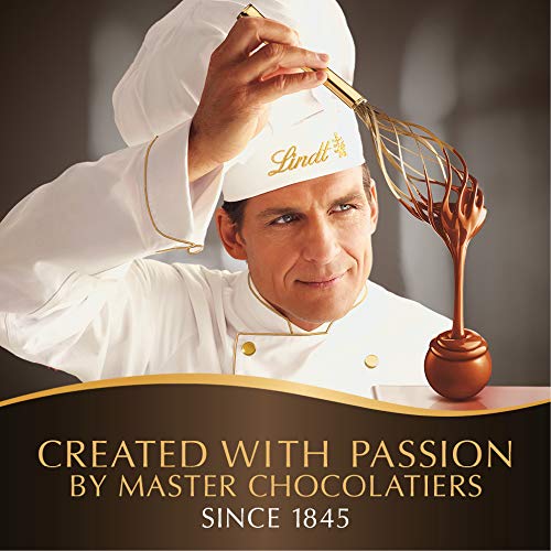 Lindt LINDOR 70% shell close-up reveals rich cocoa exterior suited for gifting