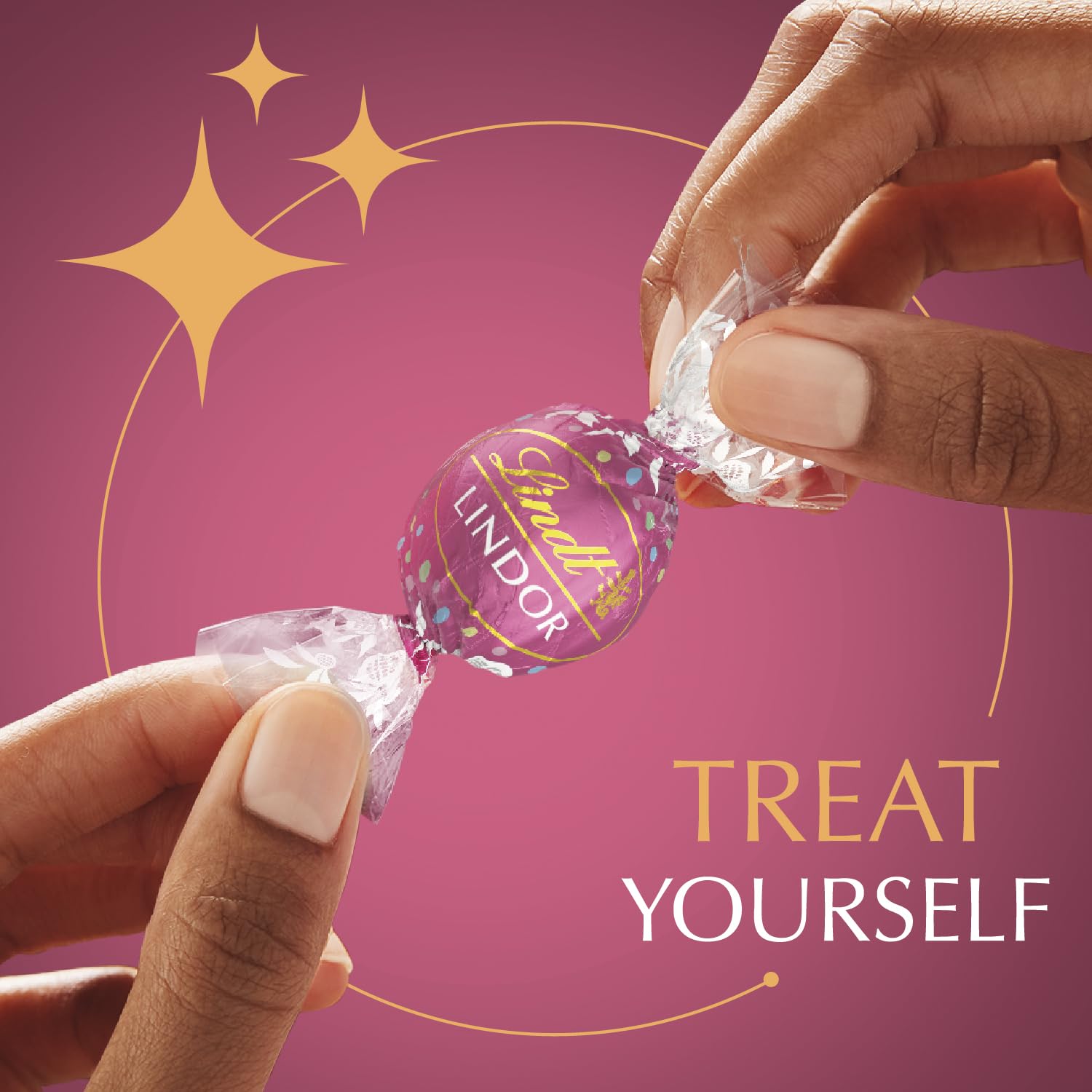 Lindt LINDOR Birthday Cake truffles ideal as a gift idea.