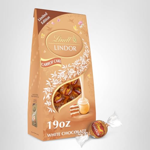 Lindt LINDOR Carrot Cake brand logo on the package