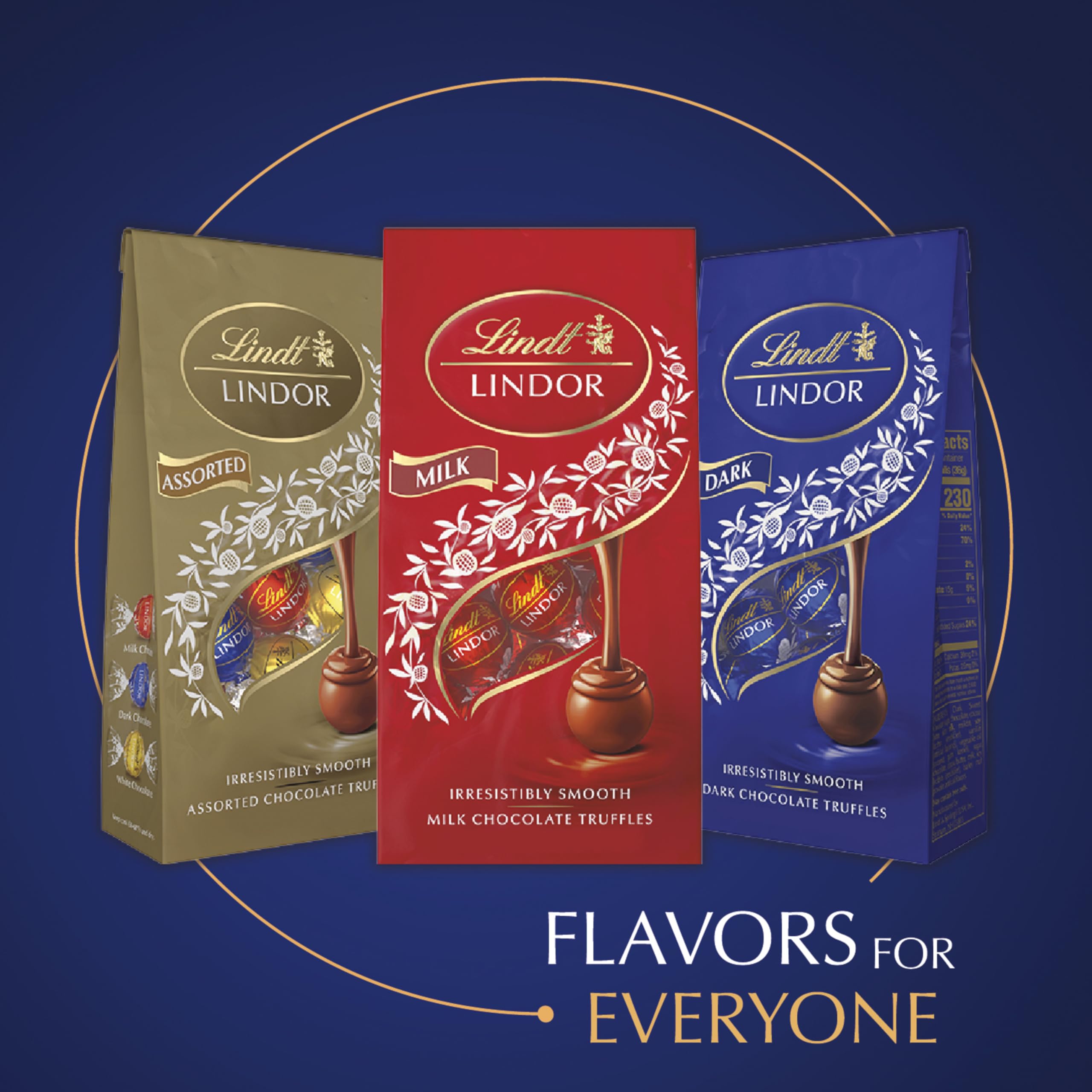 Lindt LINDOR dark chocolate pairs well with after-dinner beverages.