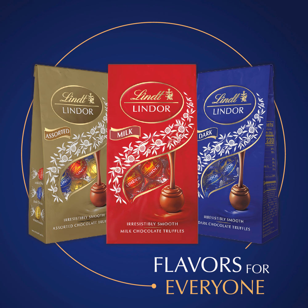 Lindt LINDOR dark chocolate pairs well with after-dinner beverages.
