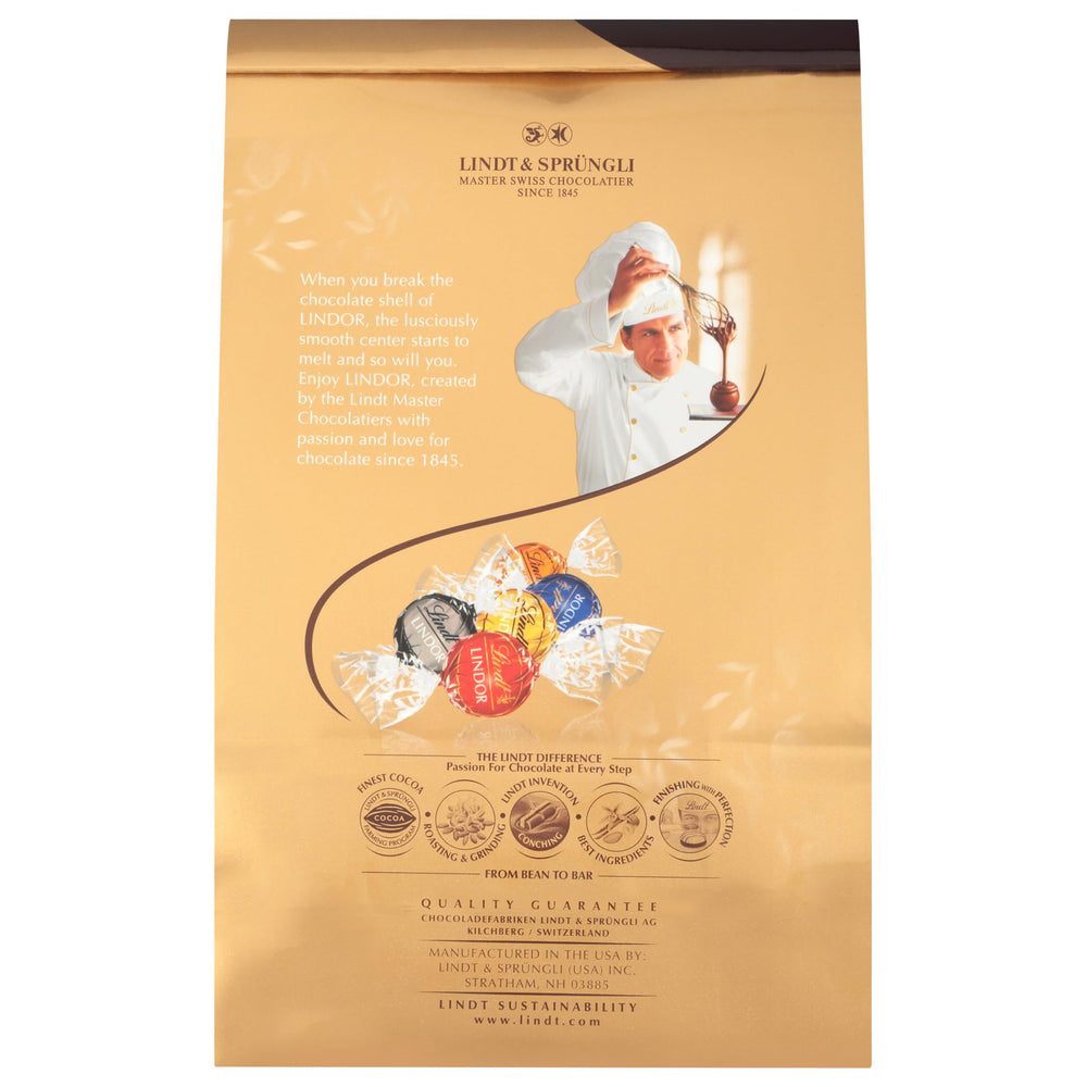 Lindt LINDOR individually wrapped truffles ready for gifting.