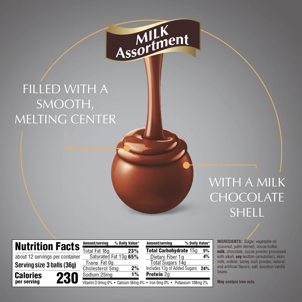 Premium Lindt ingredients create a sophisticated chocolate experience.