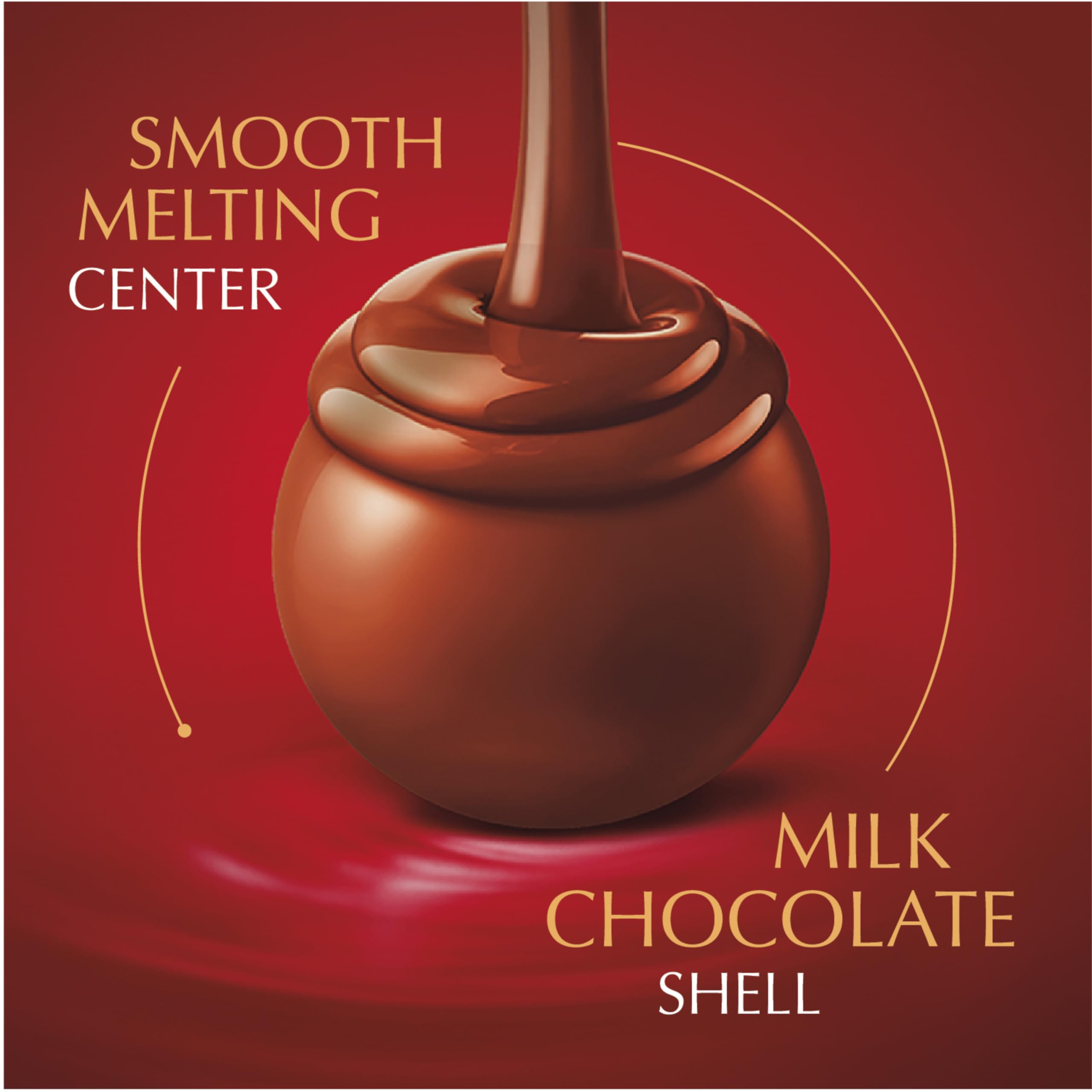 Lindt LINDOR milk chocolate truffles in Gift Bag scene