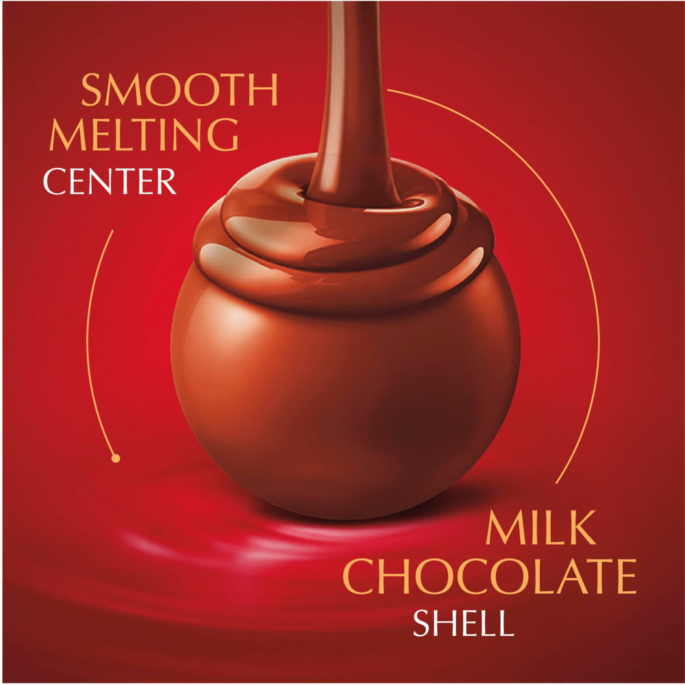 Lindt LINDOR milk chocolate truffles in Gift Bag scene