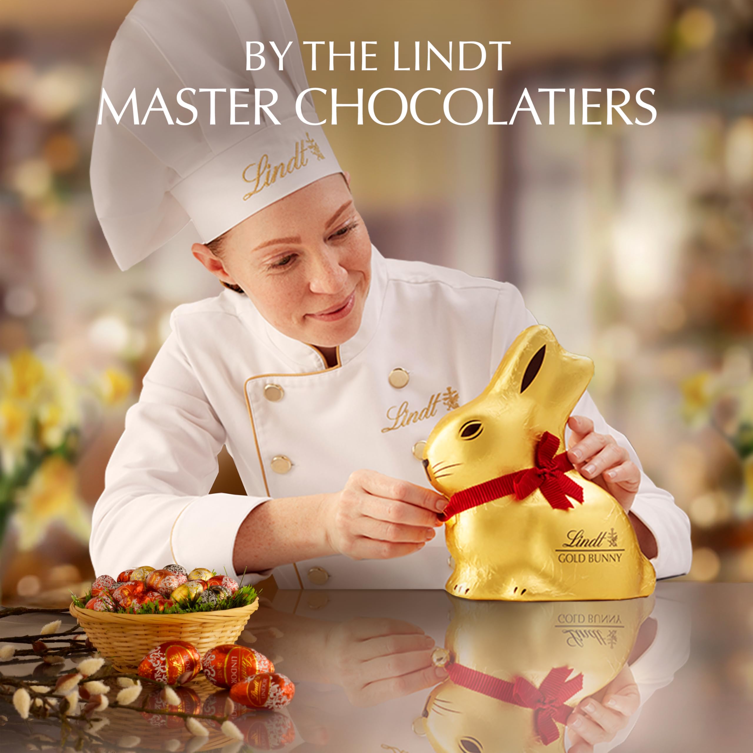 Lindt Master Swiss Chocolatiers craft authenticity cue for GOLD BUNNY