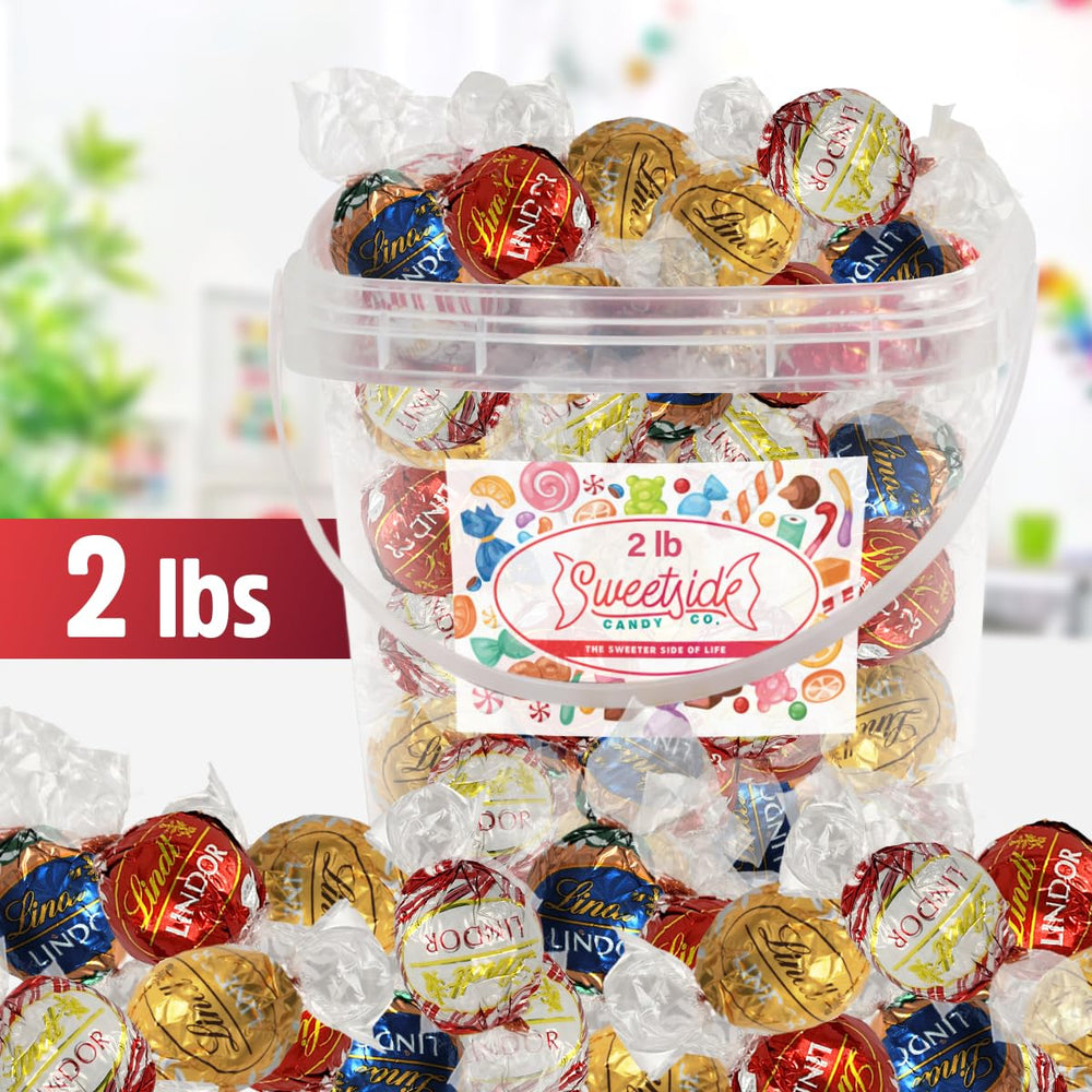 Lindt milk chocolate truffles with smooth centers for luxury snacking