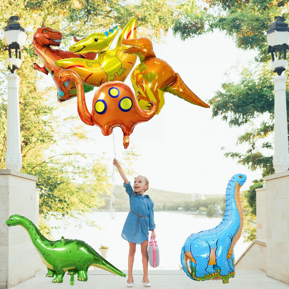 Lingqiang dinosaur foil balloons – outdoor-friendly decor with playful dinos.