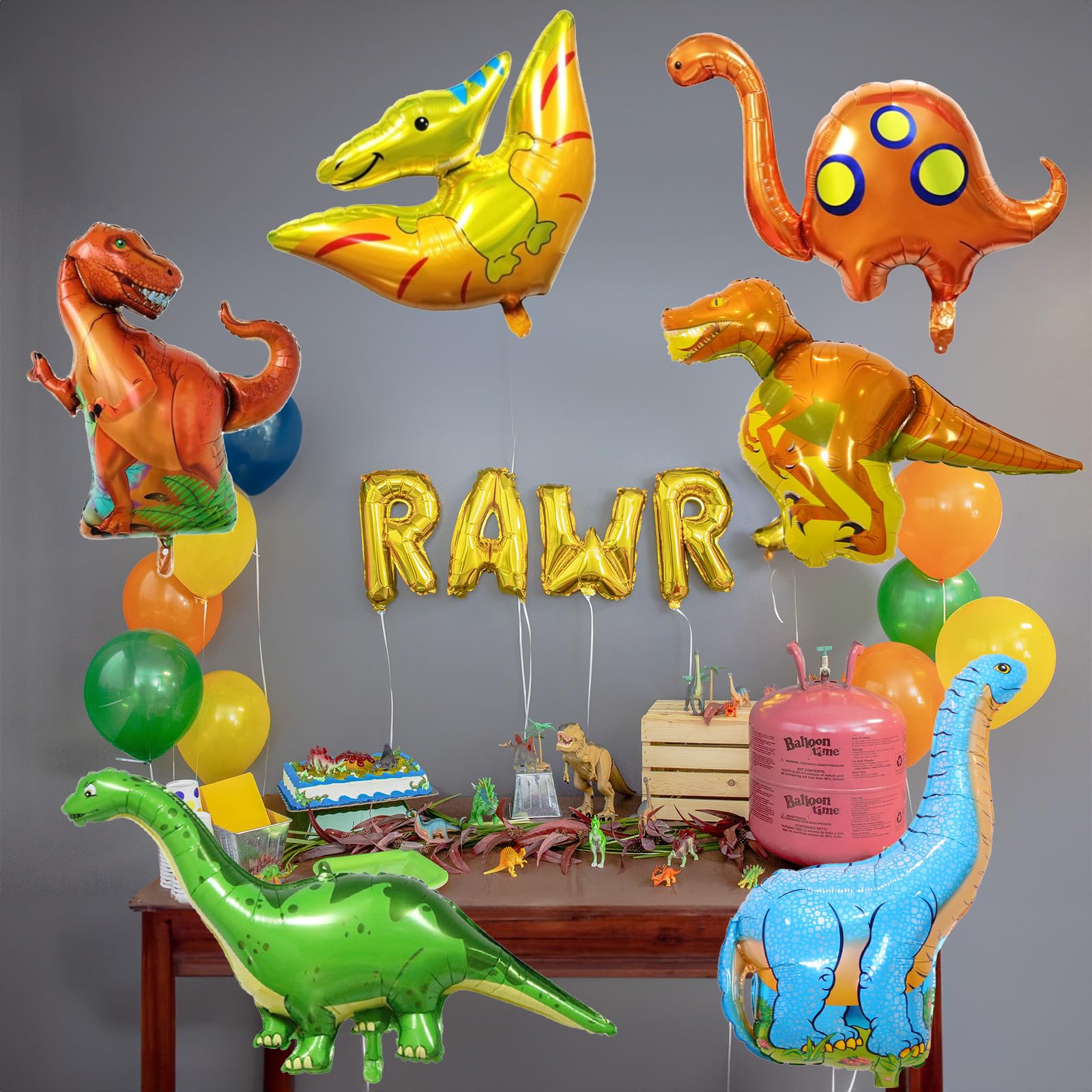 Lingqiang dinosaur foil balloons – versatile décor to elevate any event.