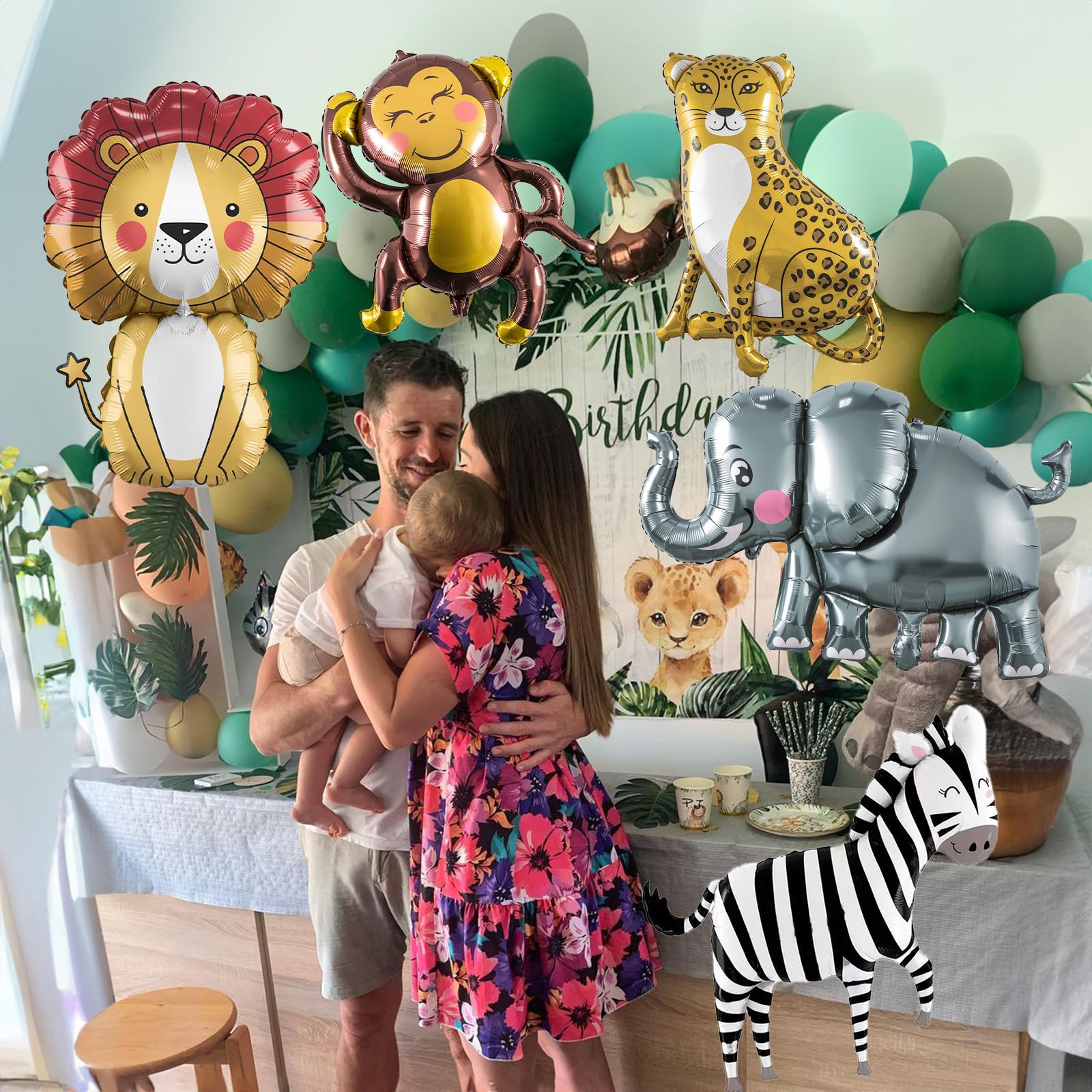 Lingqiang monkey foil balloon adds whimsical jungle fun to photos and walls.
