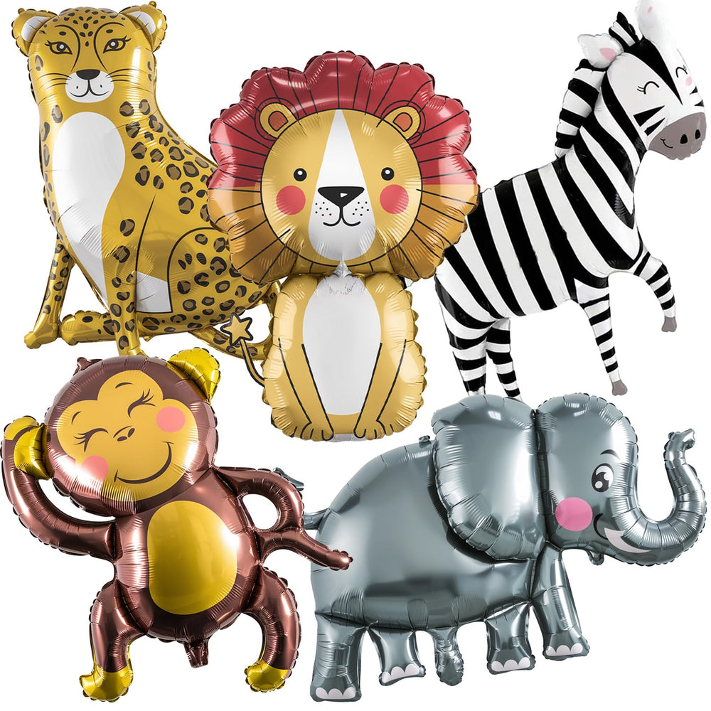 Lingqiang zebra foil balloon adds bold safari flair for kids' party decor.