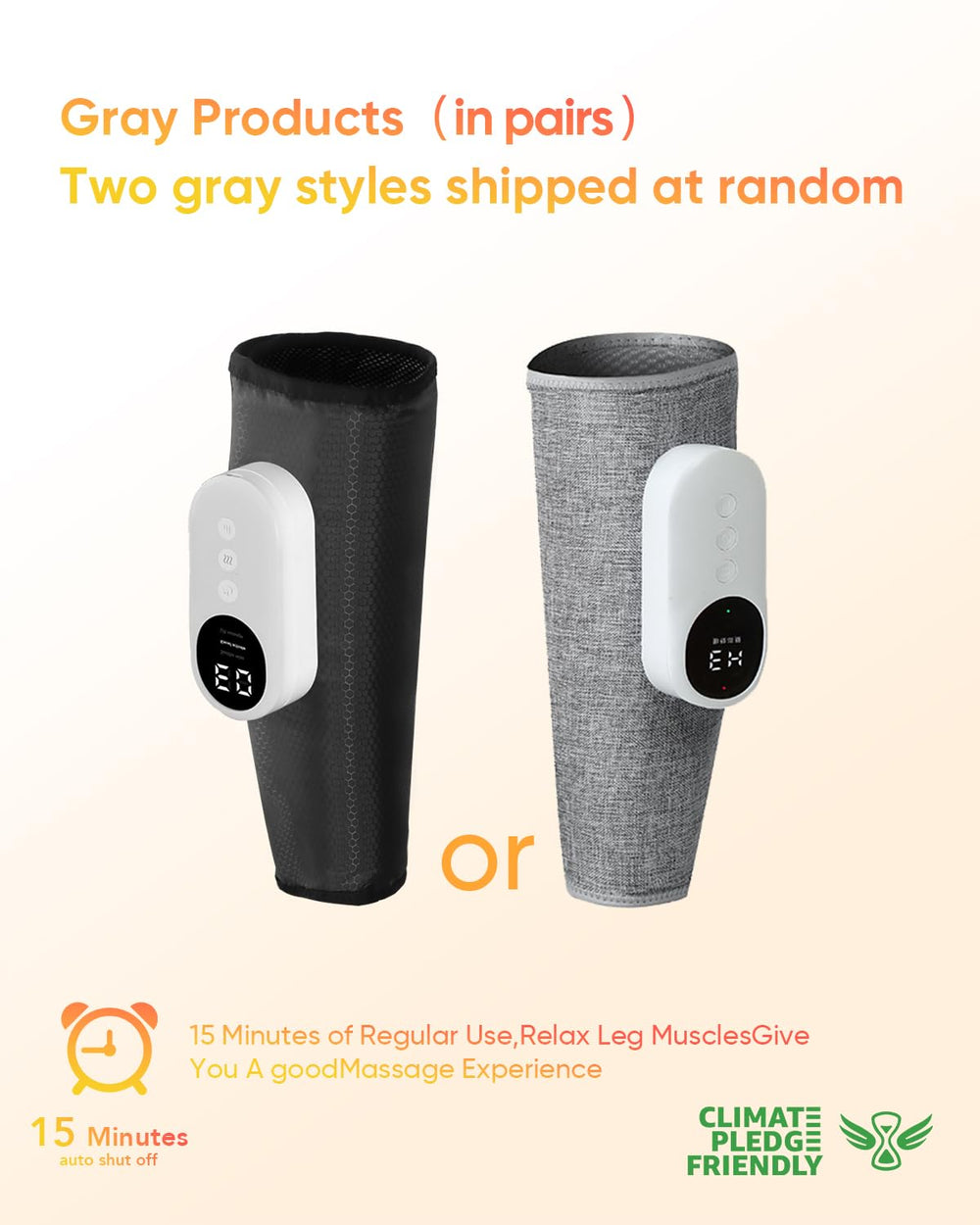 LINGTENG leg massager in action showing heat therapy feature.