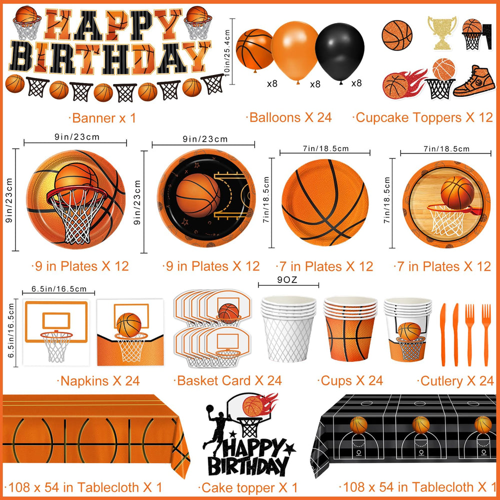 Linhaxm basketball plates 7in, compact and stylish for quick servings