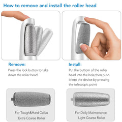 LINKEVAP roller heads fine coarse illustrate versatile maintenance and tougher patches