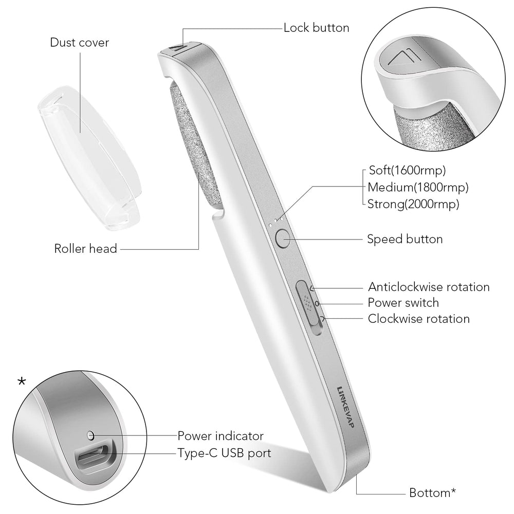 LINKEVAP USB charging cord included keeps tool ready for on-demand care