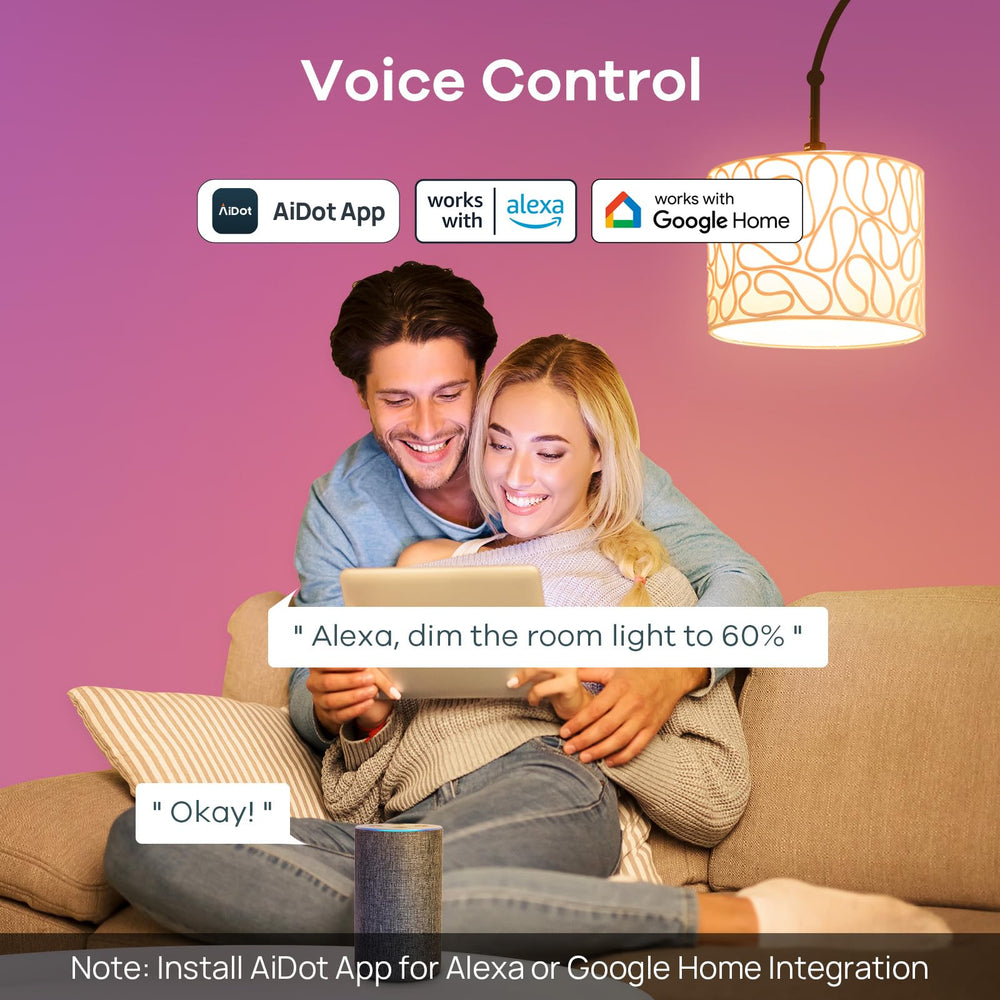 Linkind dimmable smart bulb for adjustable brightness.