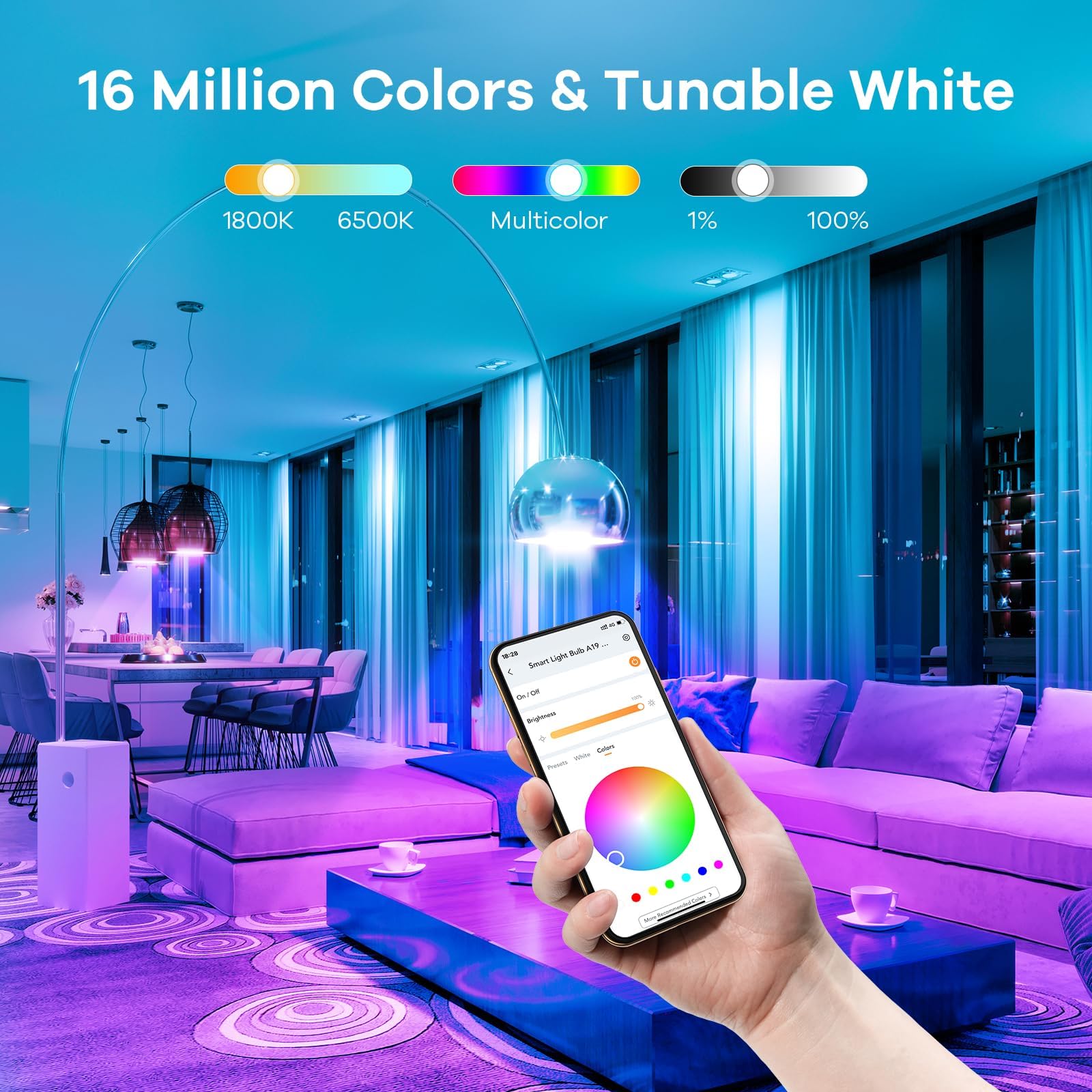 Linkind 2.4GHz WiFi and Bluetooth connection for local control