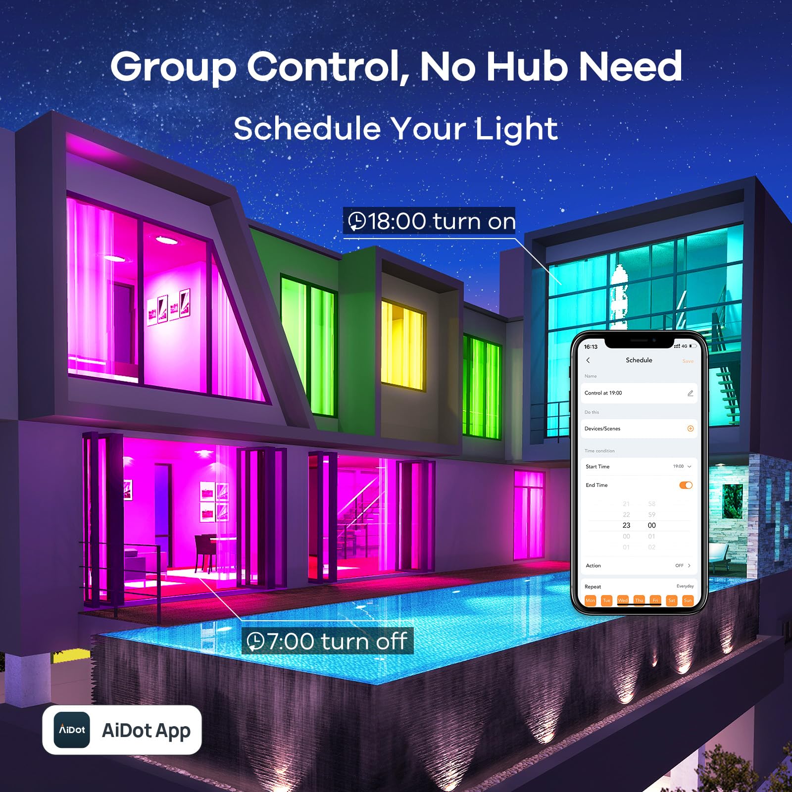 Linkind wake-up mode simulates sunrise for a gentle start
