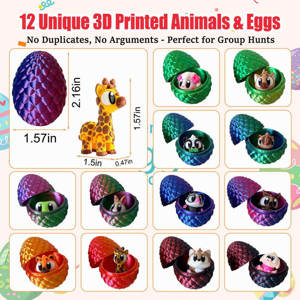 LINLINGTOYS 12 unique animals: diverse surprises for group hunts.
