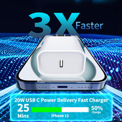 Linocell 4-pack 20W USB-C chargers for versatile home charging.