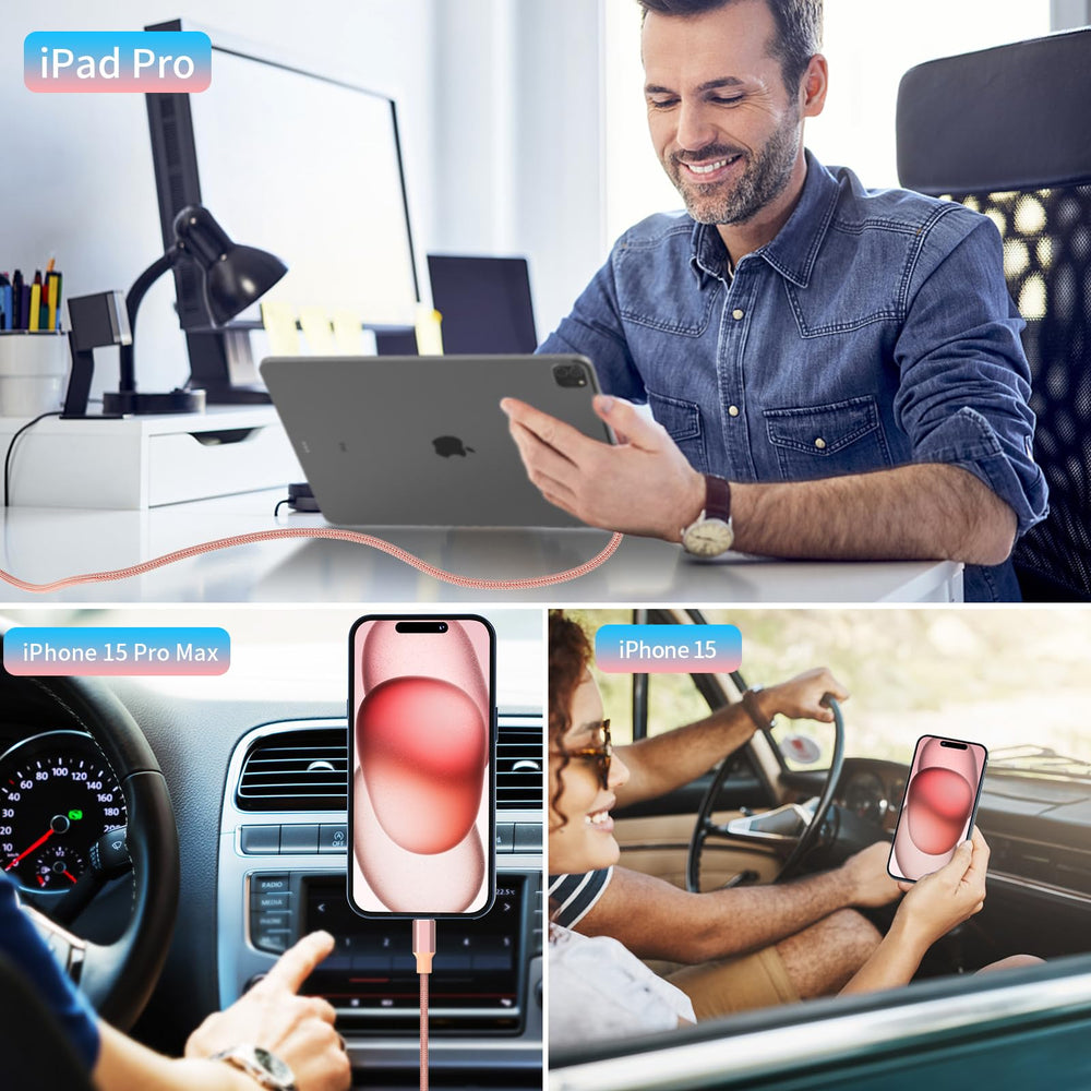 Compact car charger design fits crowded dash spaces and keeps you organized