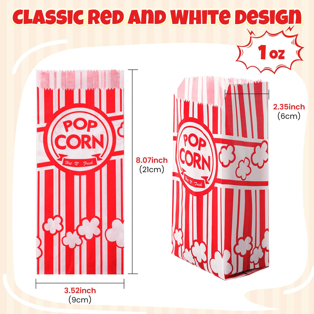 LINSIRON 1oz popcorn bags designed for compact home popcorn machines.
