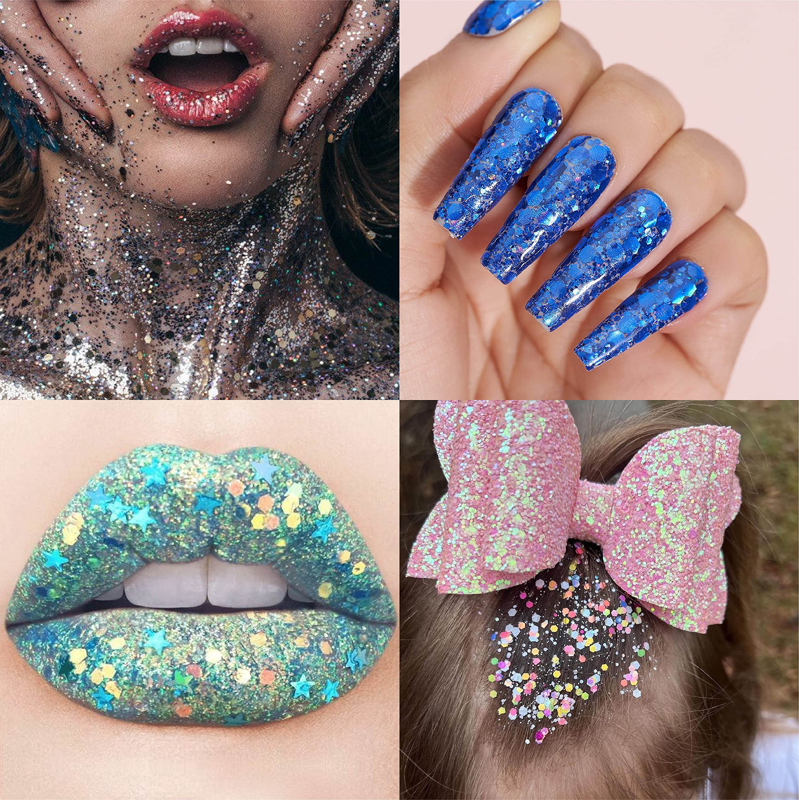 Linwulte festival-ready glitter for bold looks and party makeup