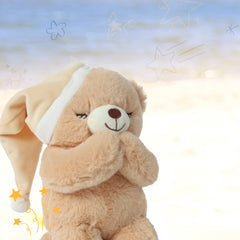 Linzy Prayer Bear held by a child highlights gentle bonding moments