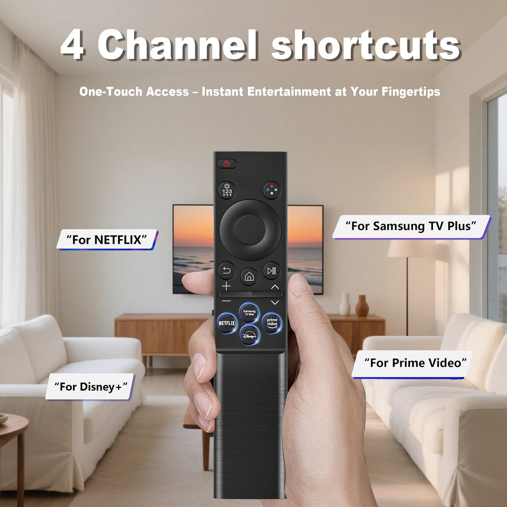 Liokoc remote buttons close-up with four shortcut keys