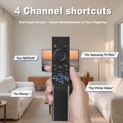 Liokoc remote buttons close-up with four shortcut keys