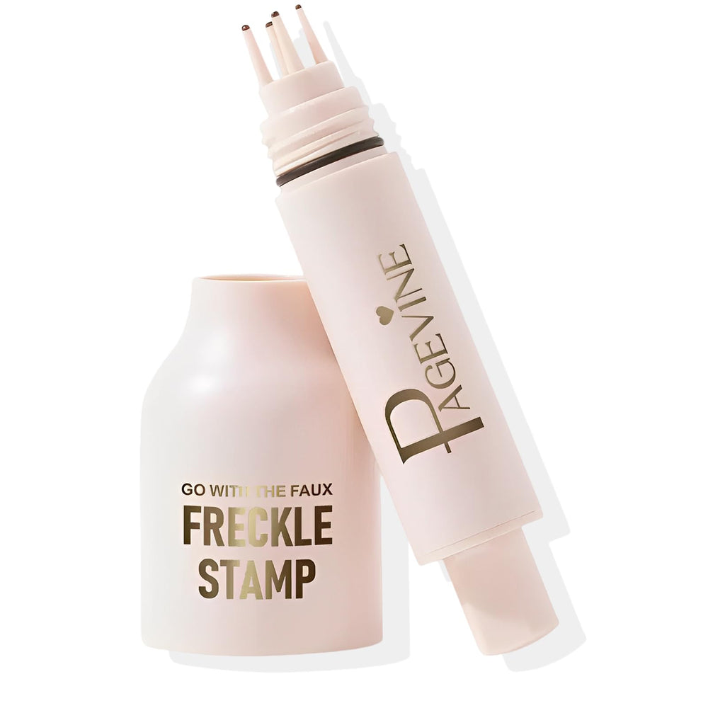 Liopif Freckle Stamp Pen in action applying natural freckles for a sun-kissed look.