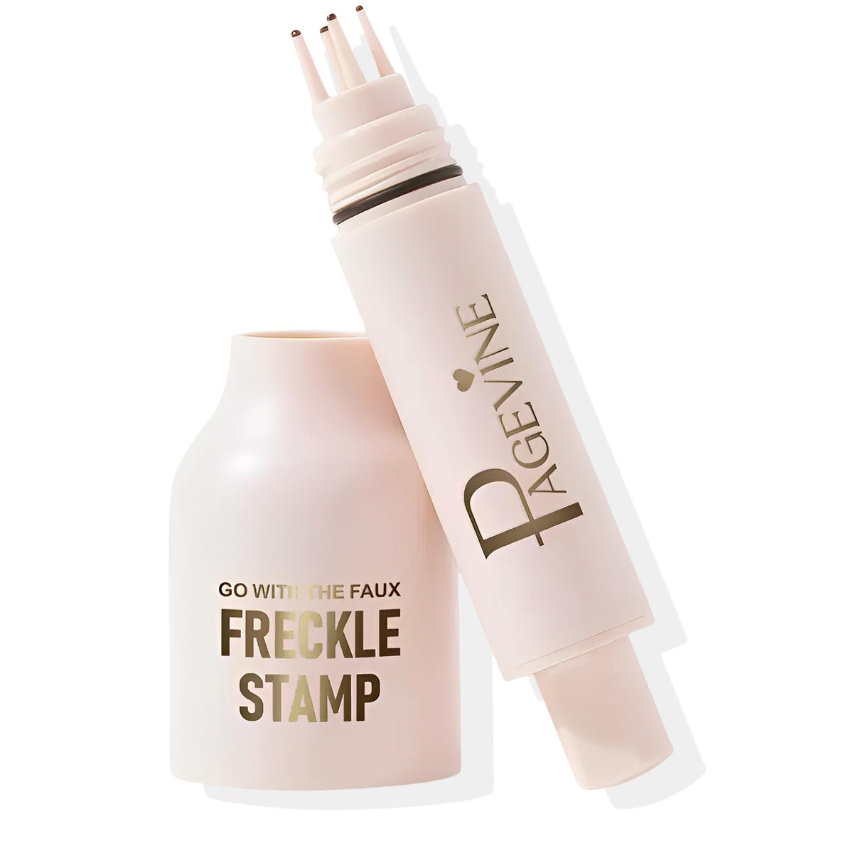 Liopif Freckle Stamp Pen in action applying natural freckles for a sun-kissed look.