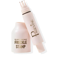 Liopif Freckle Stamp Pen in action applying natural freckles for a sun-kissed look.