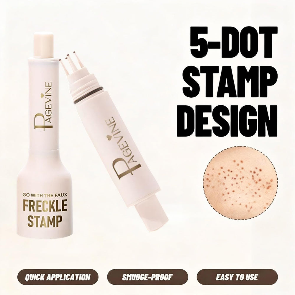 Liopif Freckle Stamp Pen swatch showing natural shade blend for seamless skin tone.