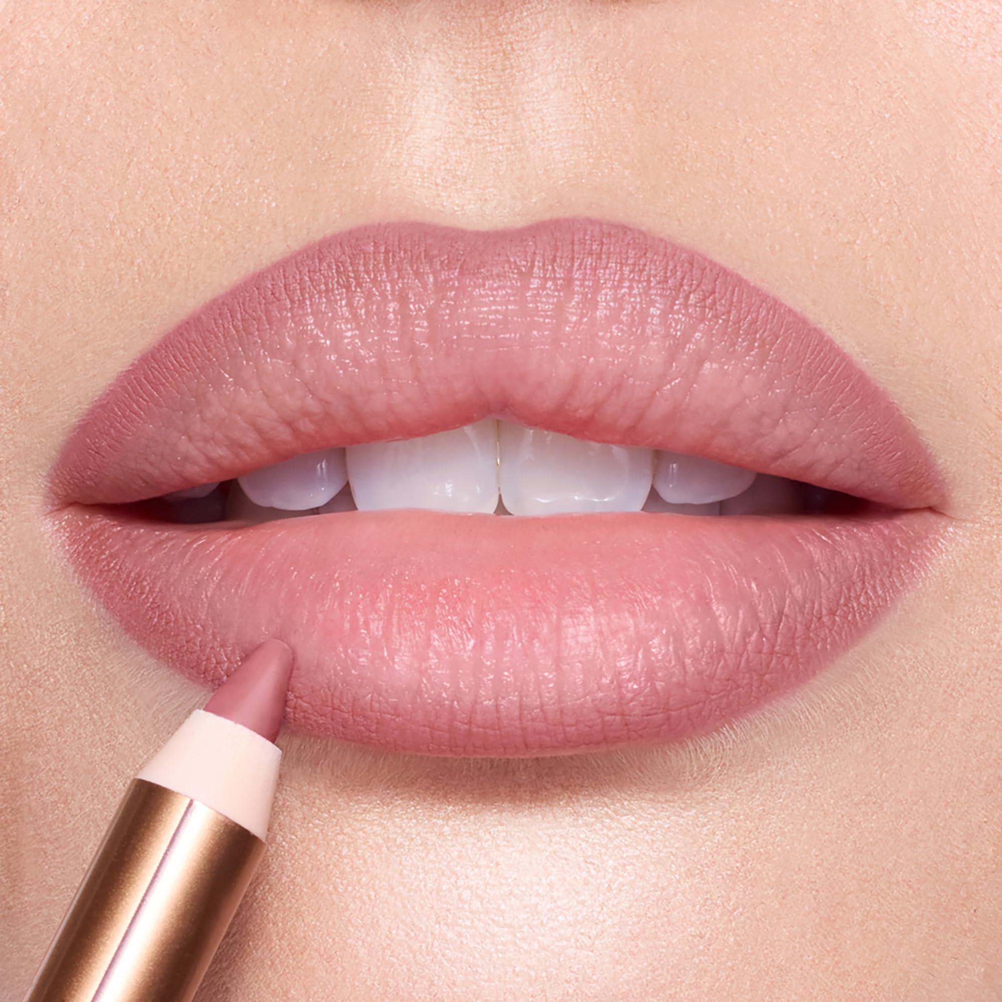Lip Cheat outline and fill defines lips before lipstick application.