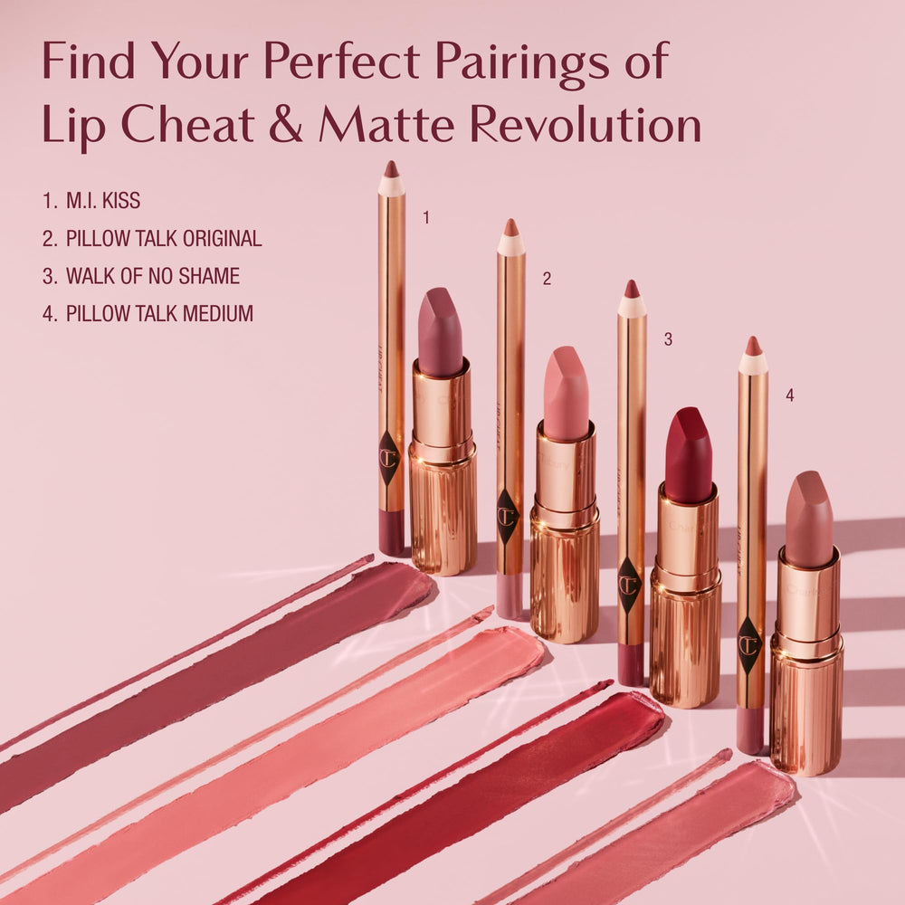 Long-wear test shows up to 6 hours of definition on lips.