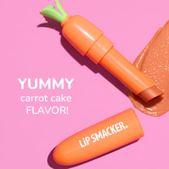Lip Smacker Carrot Lip Balm carrot cake flavor sweetens lip care.