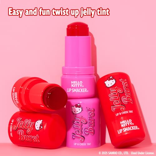Lip Smacker Hello Kitty So Jelly Tint offers cherry flavor for a tasty touch.