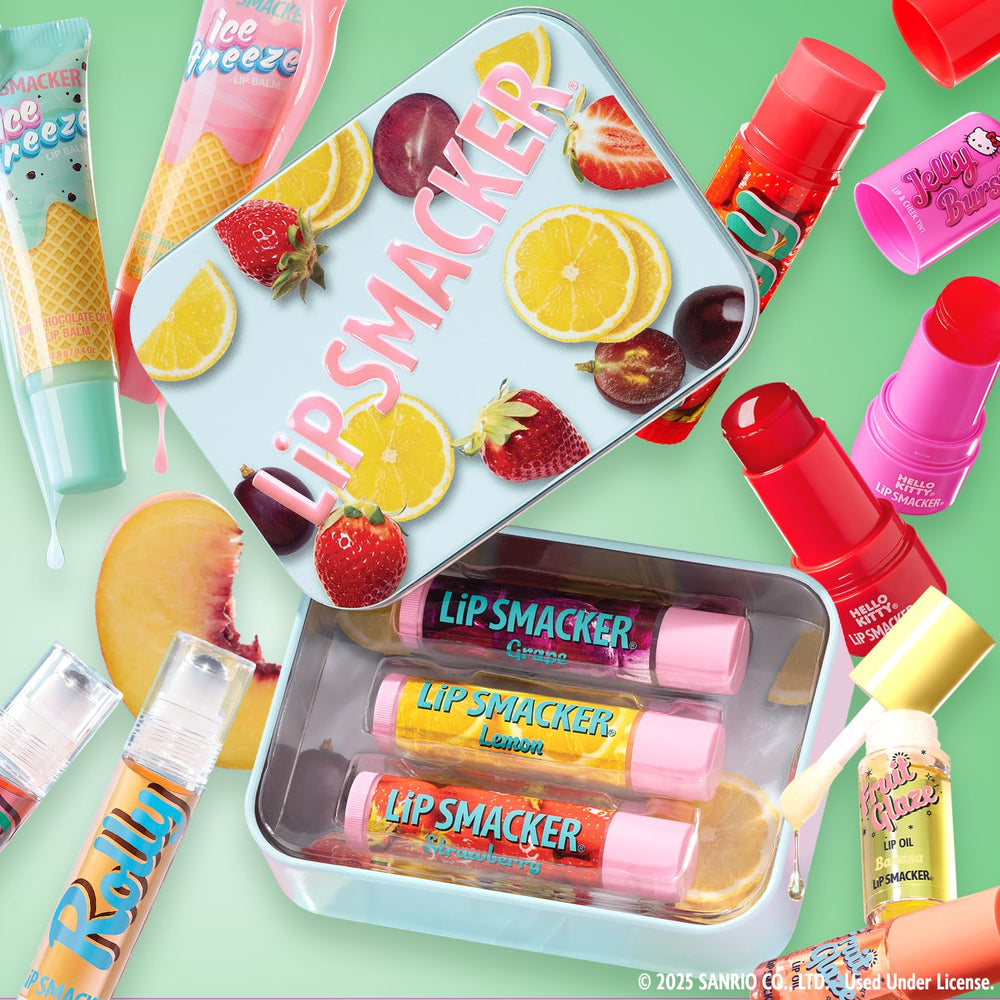 Lip Smacker cherry flavor enhances daily lip care experience.