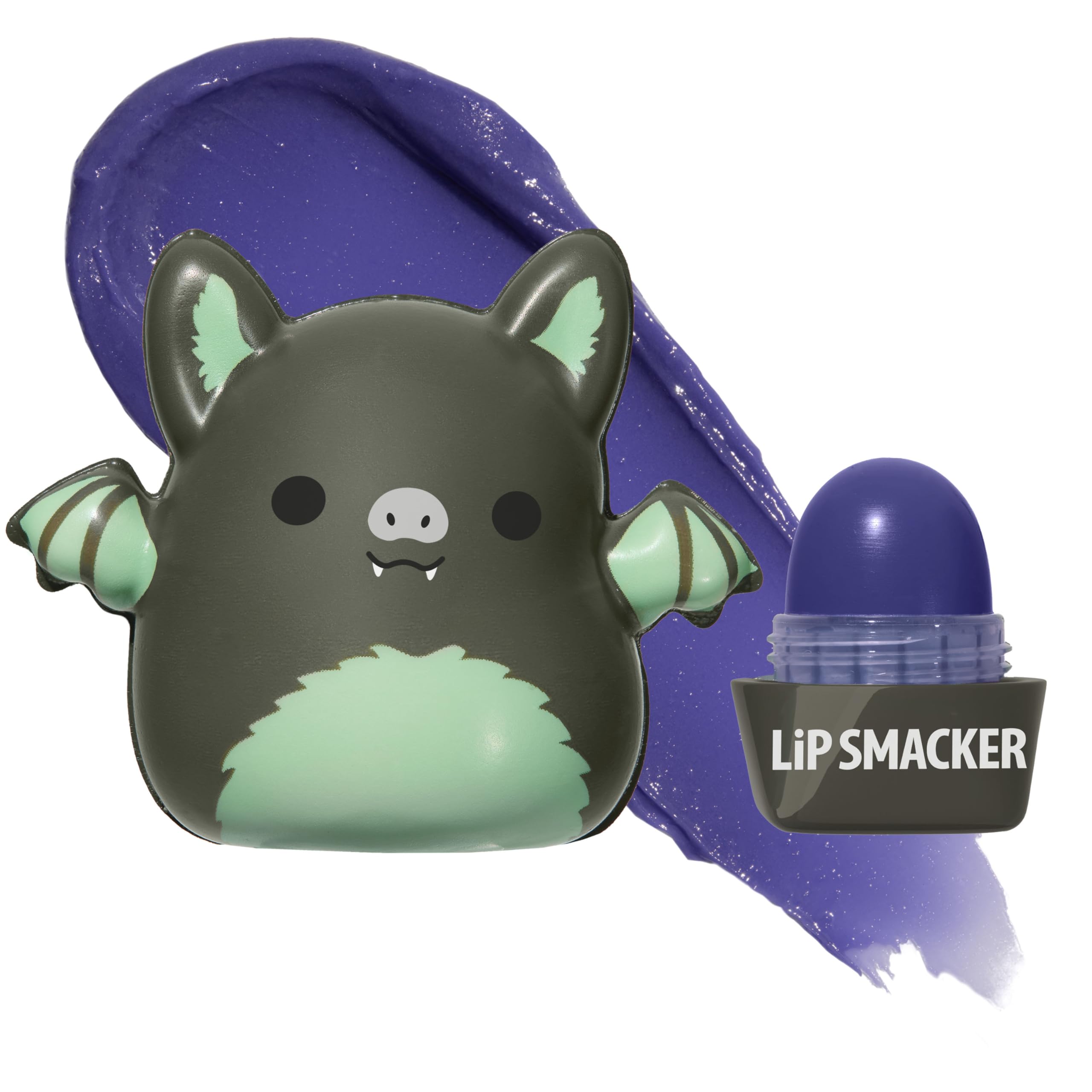 Lip Smacker Squishmallows Aldous lip balm with squishy top for playful application.
