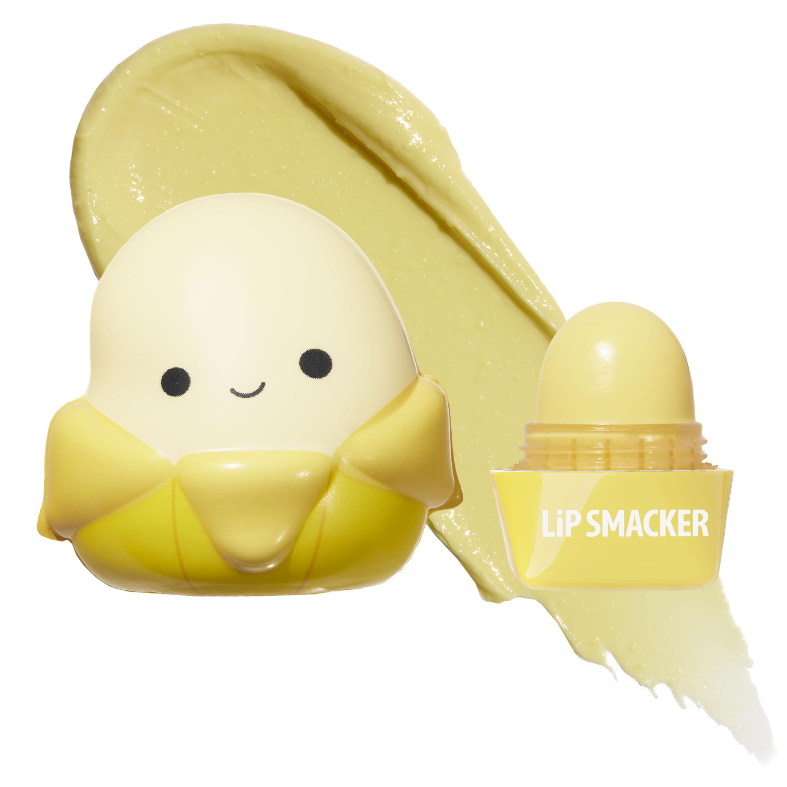 Lip Smacker Squishmallows Junie squishy-top lip balm for soft, hydrated lips.