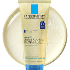 Lipikar AP+ bottle front showing fragrance-free hydrating cleanser for dry skin
