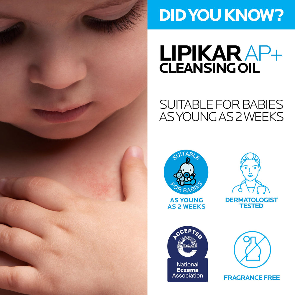 Lipikar AP+ packaging with National Eczema Association badge