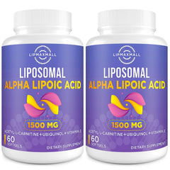 Lipmaxmall liposomal alpha lipoic acid softgel front view with high potency antioxidant formula