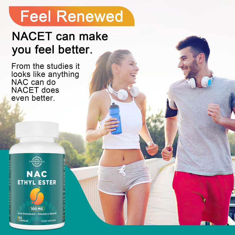 Lipmaxmall NACET Ethyl Ester capsules with glass and water for easy intake.