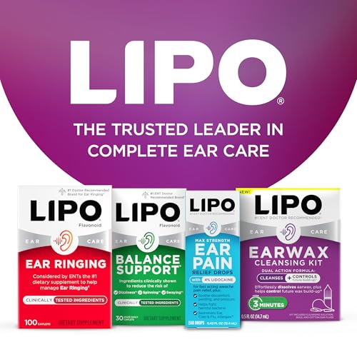 Lipo Earwax kit includes all-in-one ear care tools.