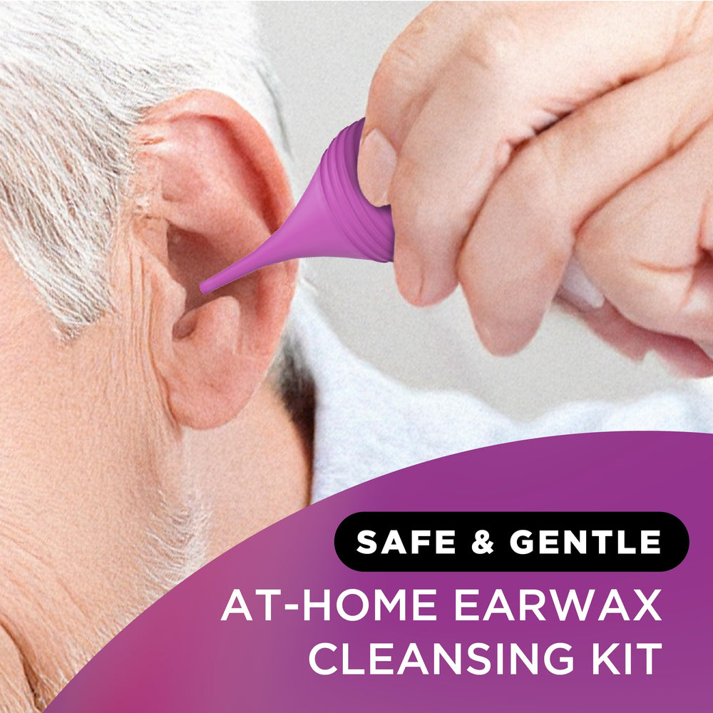 Lipo Earwax cleansing drops close-up bottle detail.