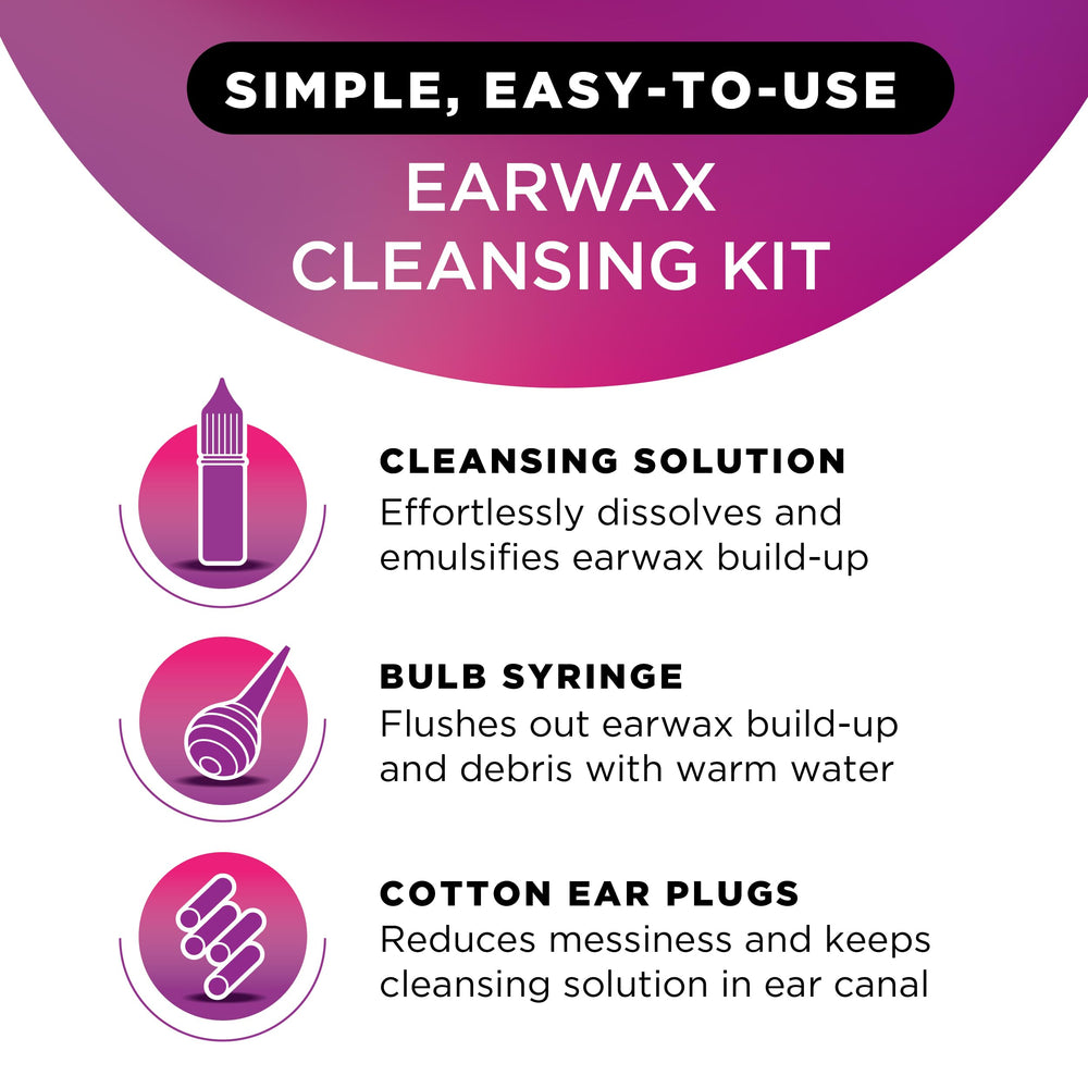 Lipo Earwax kit safety label highlights peroxide-free formula.