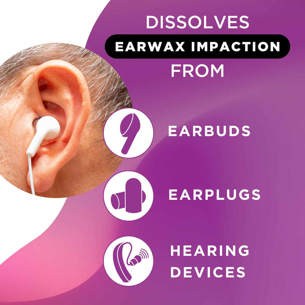 Lipo Earwax kit in use after swimming.
