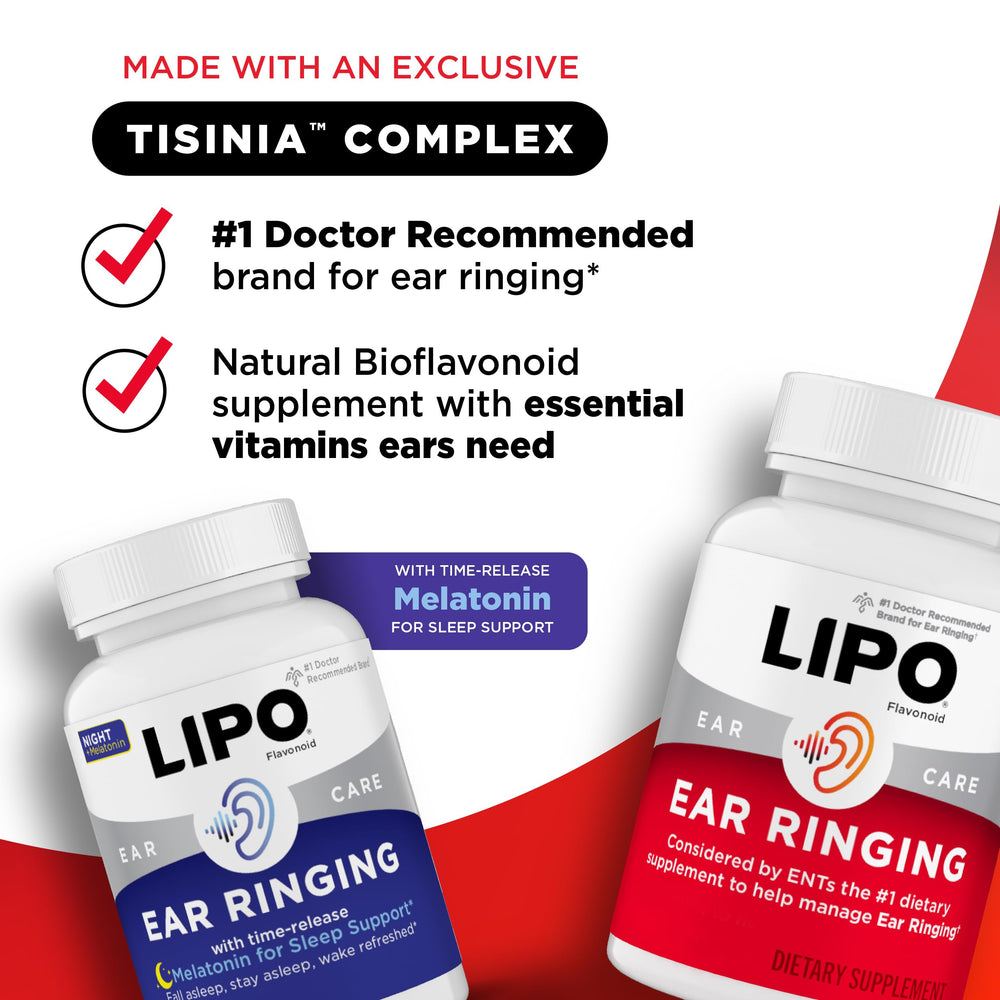 Lipo-Flavonoid Night label emphasizes melatonin addition for sleep-friendly evenings.